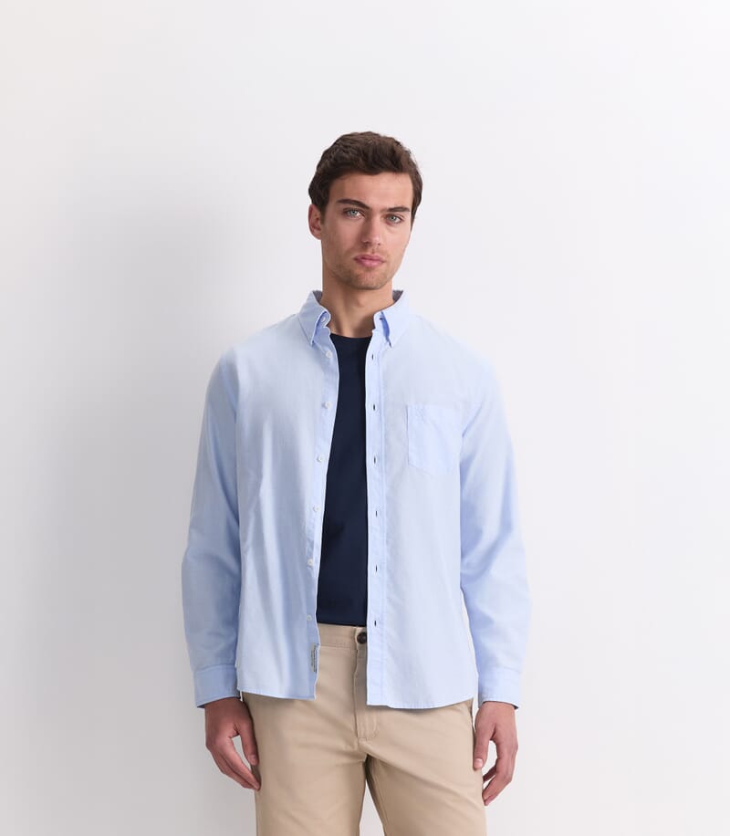 Oxford Long Sleeve Shirt in LIGHT BLUE